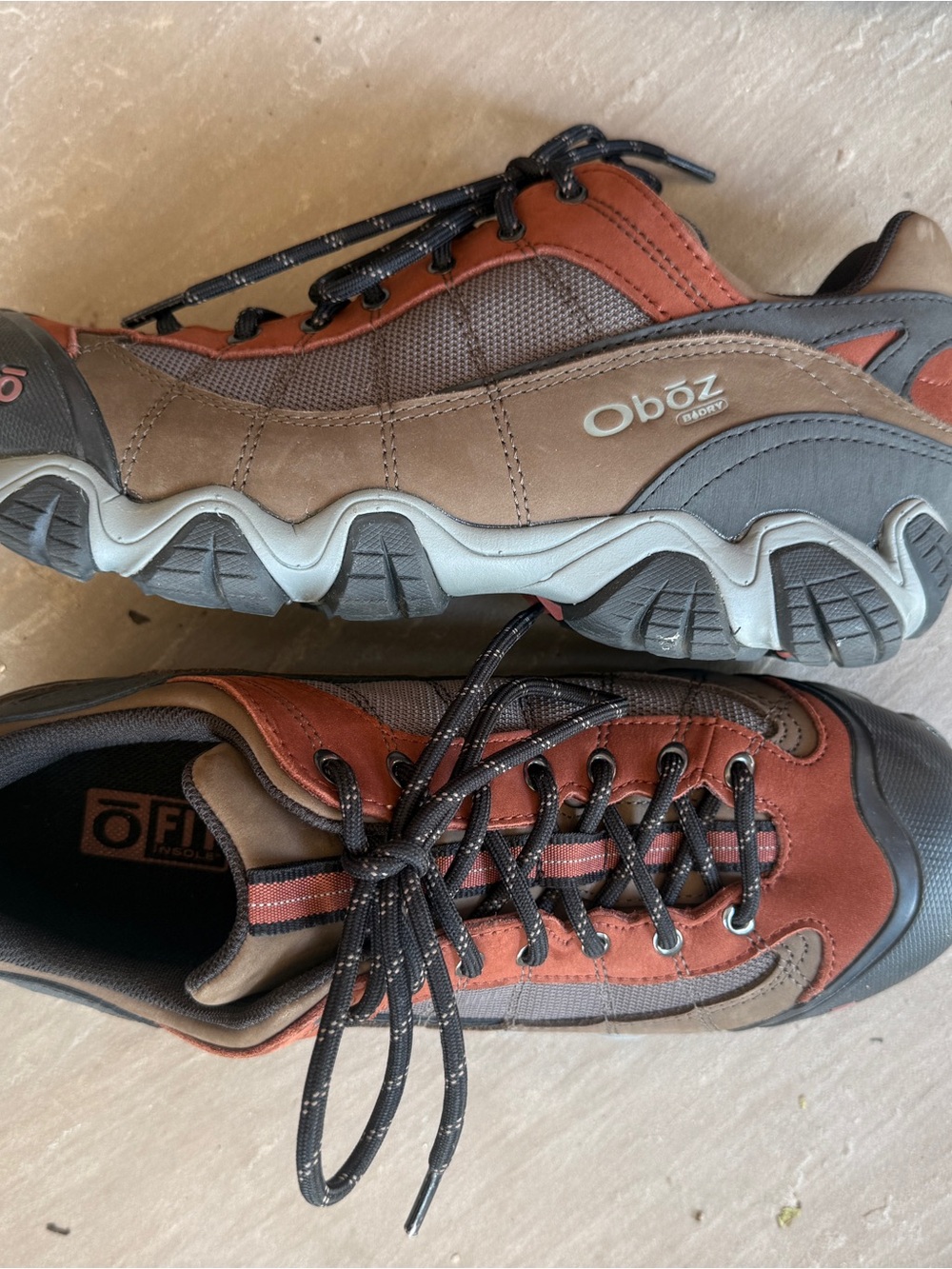 Firebrand II Men’s Waterproof Hiking Shoe – Rust/Brown - Picture 4 of 10